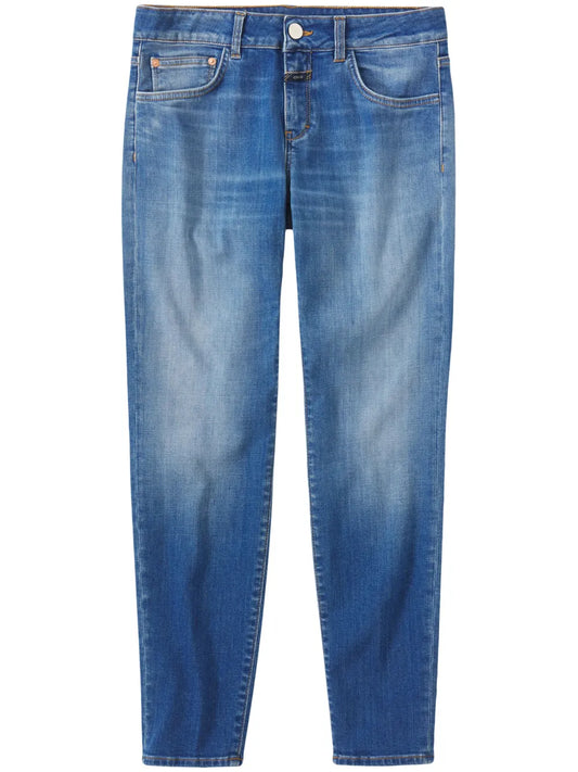 Mid-Rise Skinny-Cut Jeans