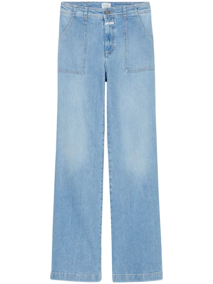 High-Rise Straight-Leg Jeans
