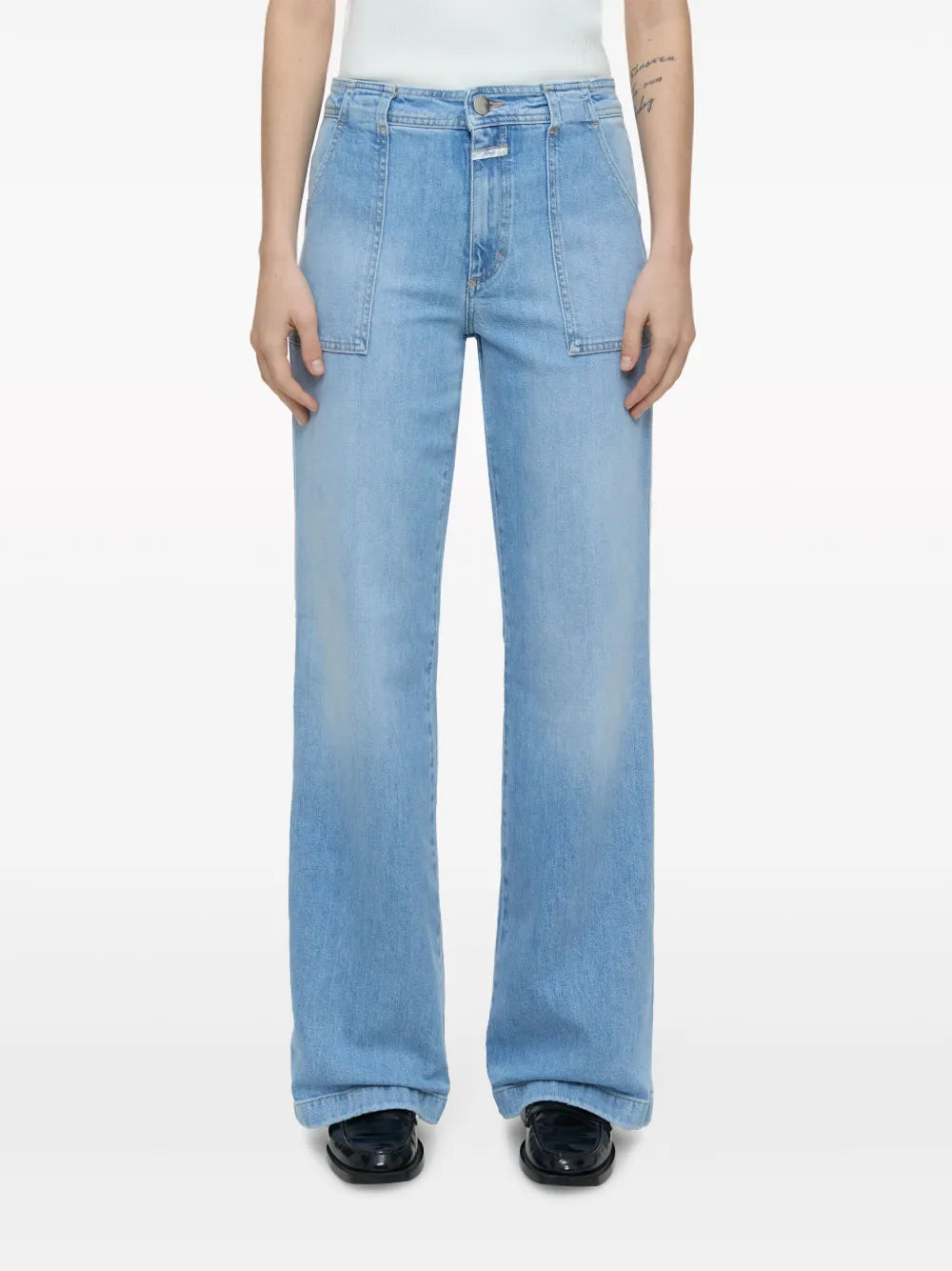 High-Rise Straight-Leg Jeans