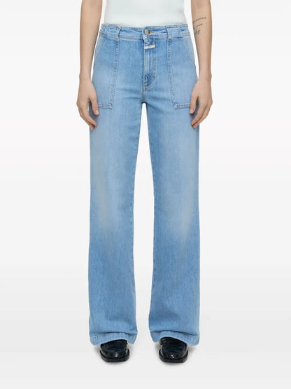 High-Rise Straight-Leg Jeans