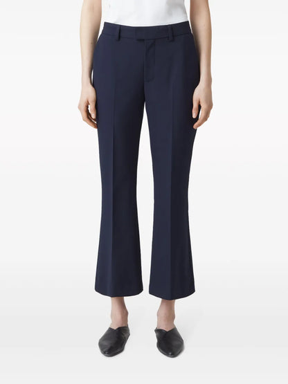 Wharton Cropped Flared Trousers