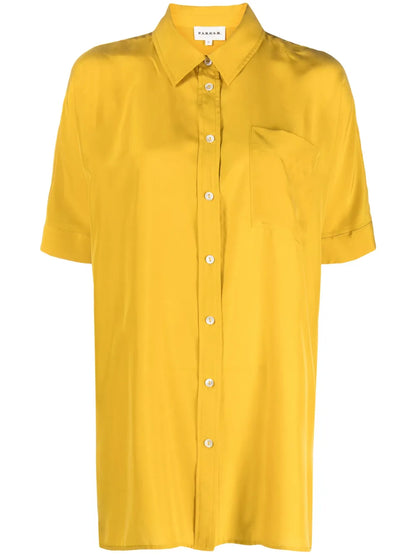 Short-Sleeve Silk Shirt