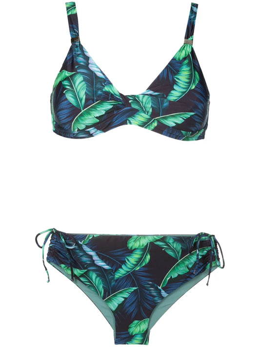 Marcela Leaf-Print Bikini