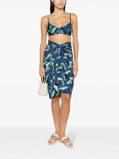Orixa Leaf-Print Cover-Up