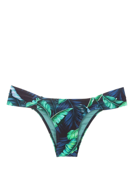 Ritz Leaf-Print Bikini Bottoms