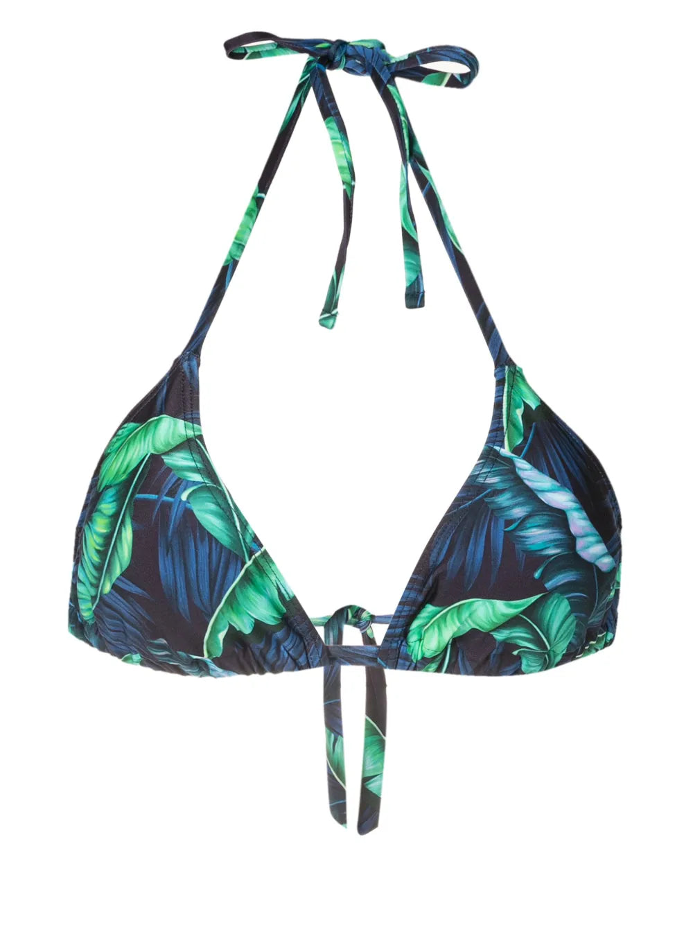 Iasmin Leaf-Print Bikini Top