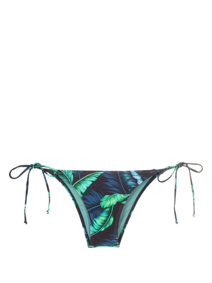 Thai Leaf-Print Bikini Bottoms
