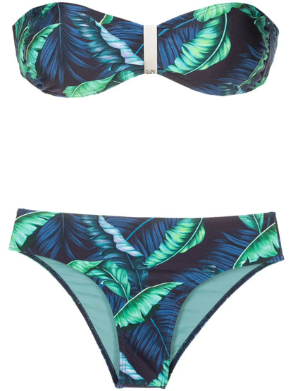 Ester Leaf-Print Bikini