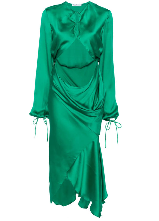 Cut-Out Silk Dress