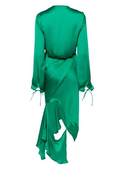 Cut-Out Silk Dress