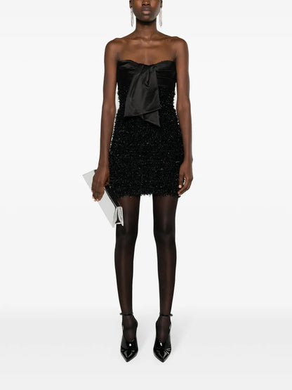 Metallic Tweed Minidress
