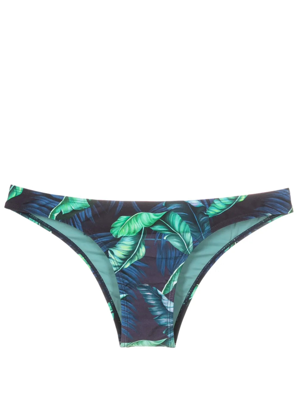 Poipu Leaf-Print Bikini Bottoms