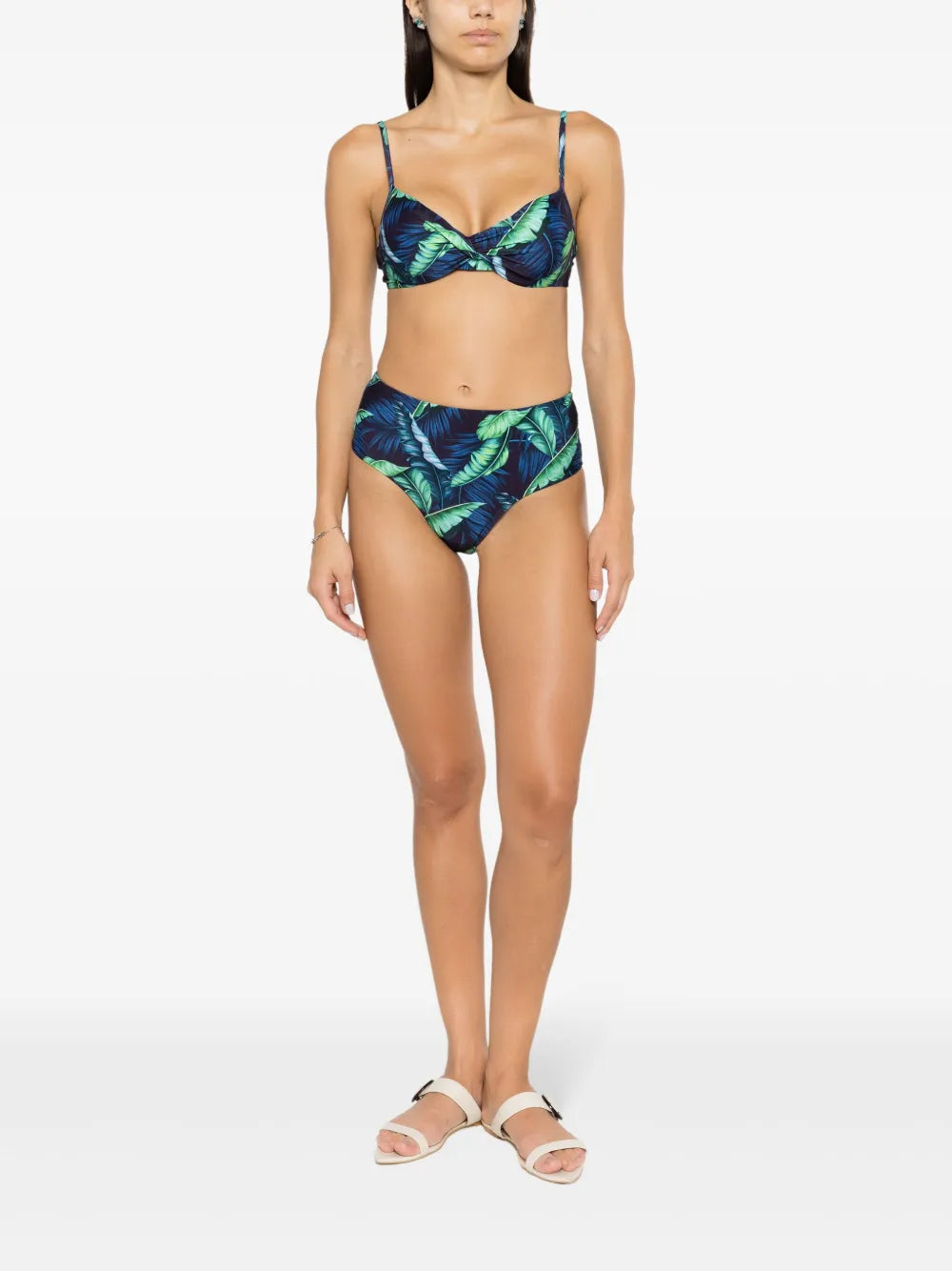 Verônica Leaf-Print Bikini
