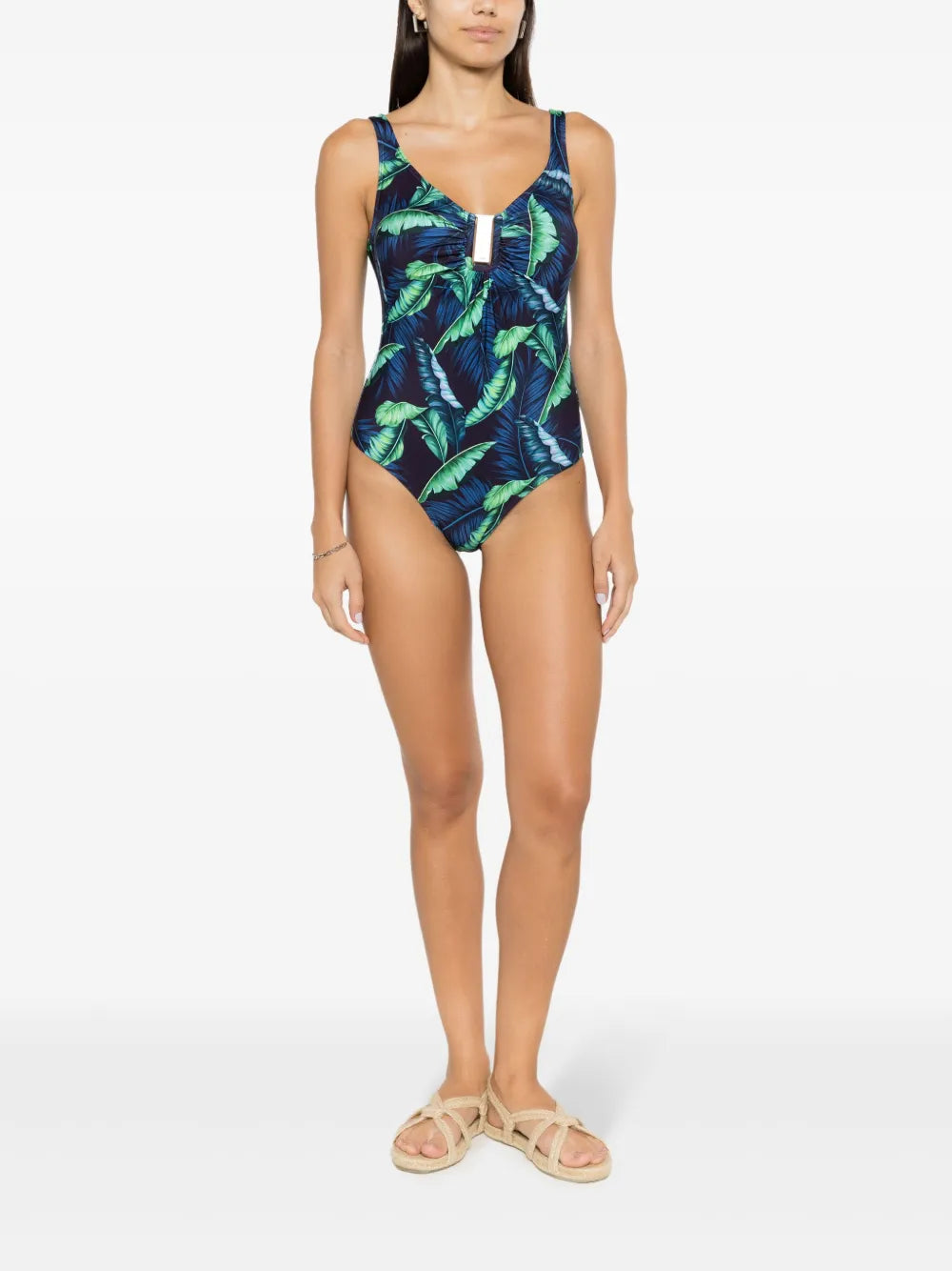 Mirassol Leaf-Print Swimsuit