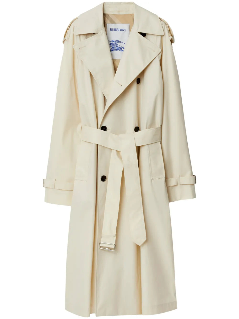 Double-Breasted Cotton Trench Coat