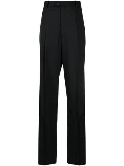 Pressed-Crease Tailored Trousers