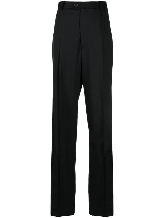 Pressed-Crease Tailored Trousers