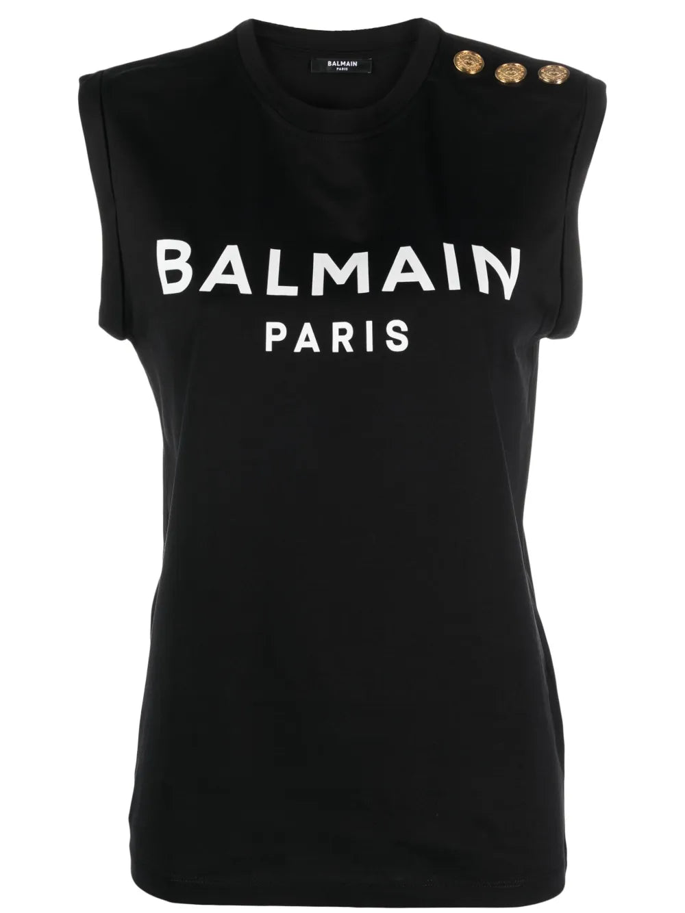 Logo-Print Cotton Tank Top