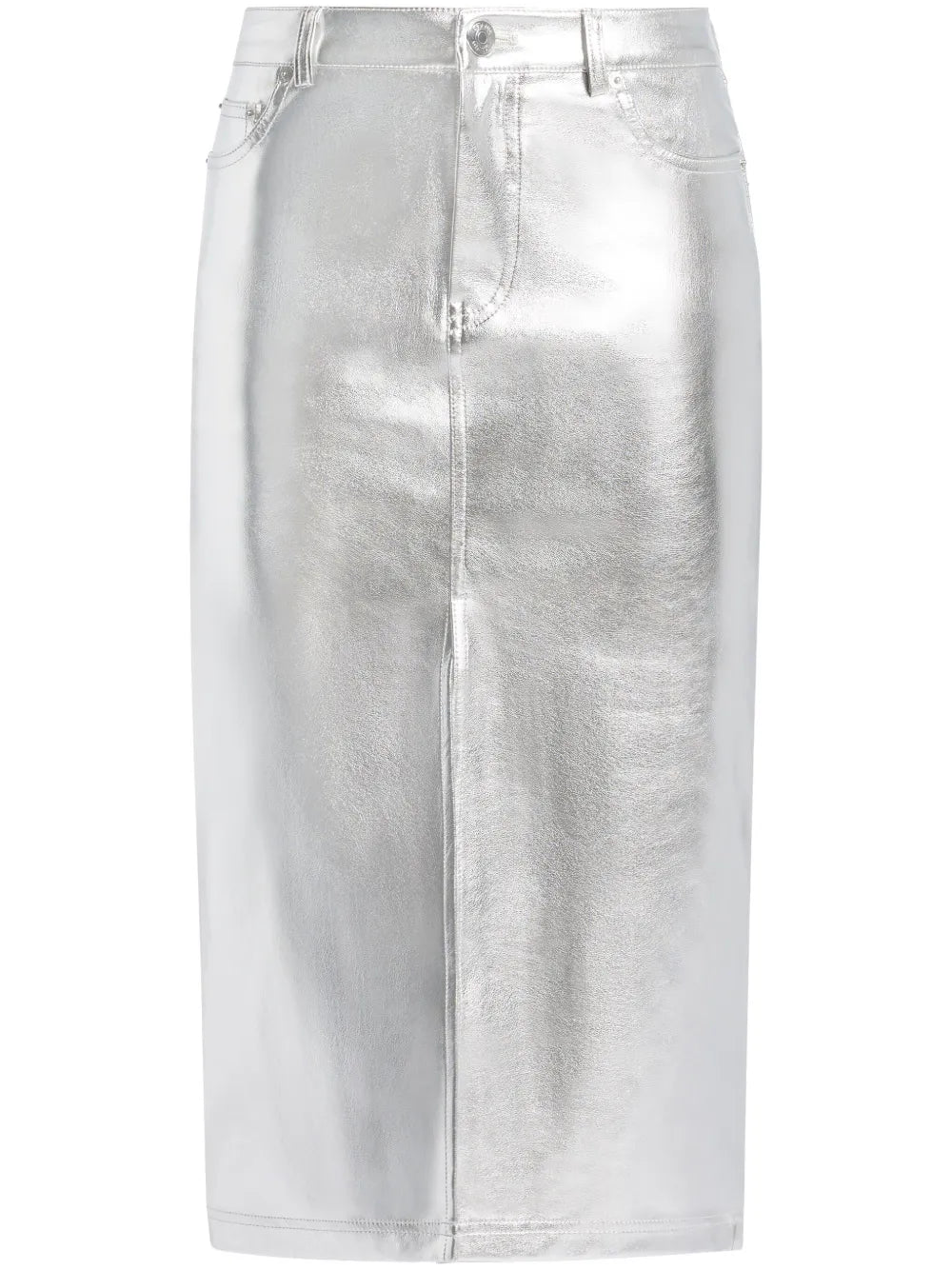 Oaklyn Metallic-Effect Midi Skirt