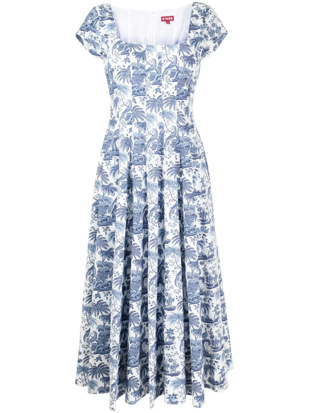 Wells Graphic-Print Cotton Midi Dress