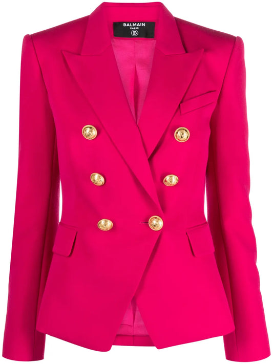 Double-Breasted Wool Blazer