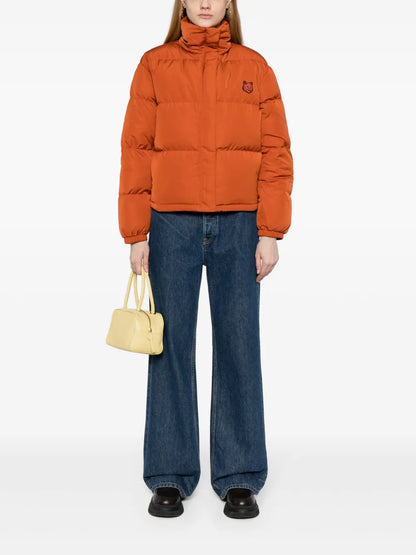 Logo-Embroidered High-Neck Padded Jacket