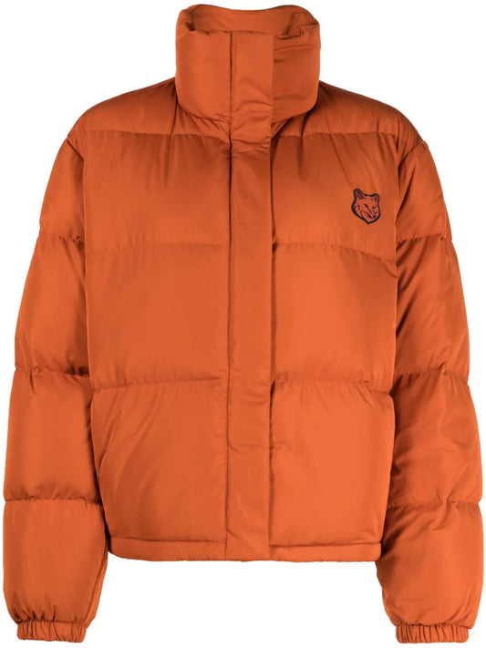 Logo-Embroidered High-Neck Padded Jacket