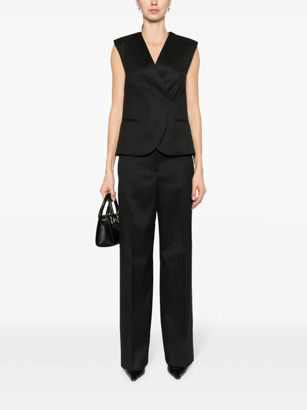 Logo-Appliqué Wide-Leg Trousers
