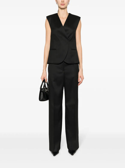 Logo-Appliqué Wide-Leg Trousers