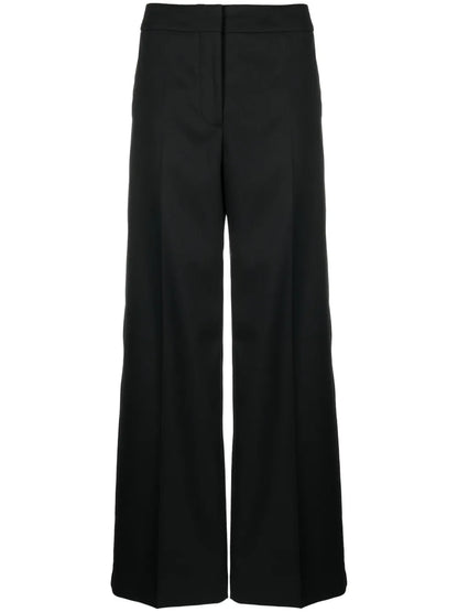 Logo-Appliqué Wide-Leg Trousers
