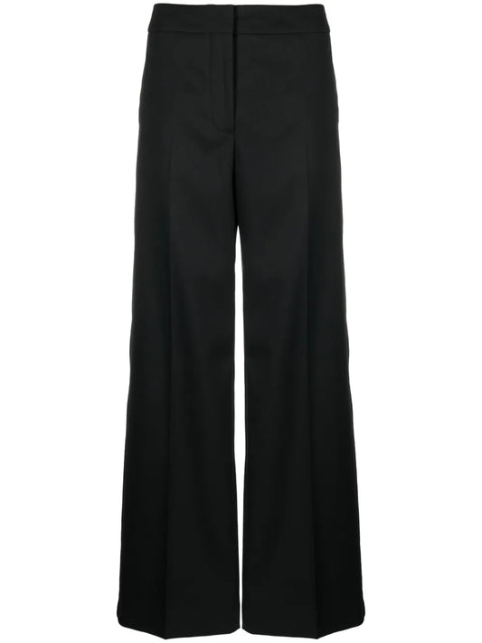 Logo-Appliqué Wide-Leg Trousers