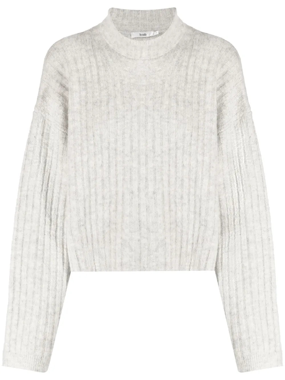 High-Neck Drop-Shoulder Jumper