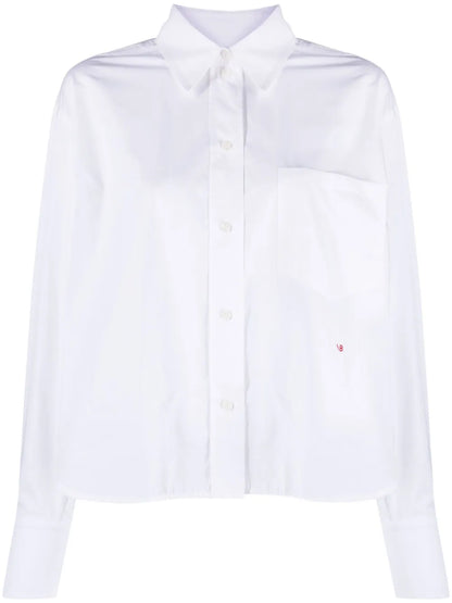 Logo-Embroidered Poplin Shirt