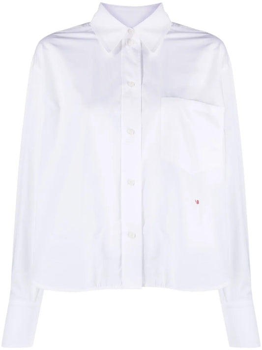 Logo-Embroidered Poplin Shirt