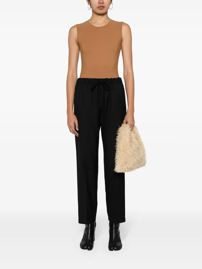 Single-Stitch Cropped Trousers