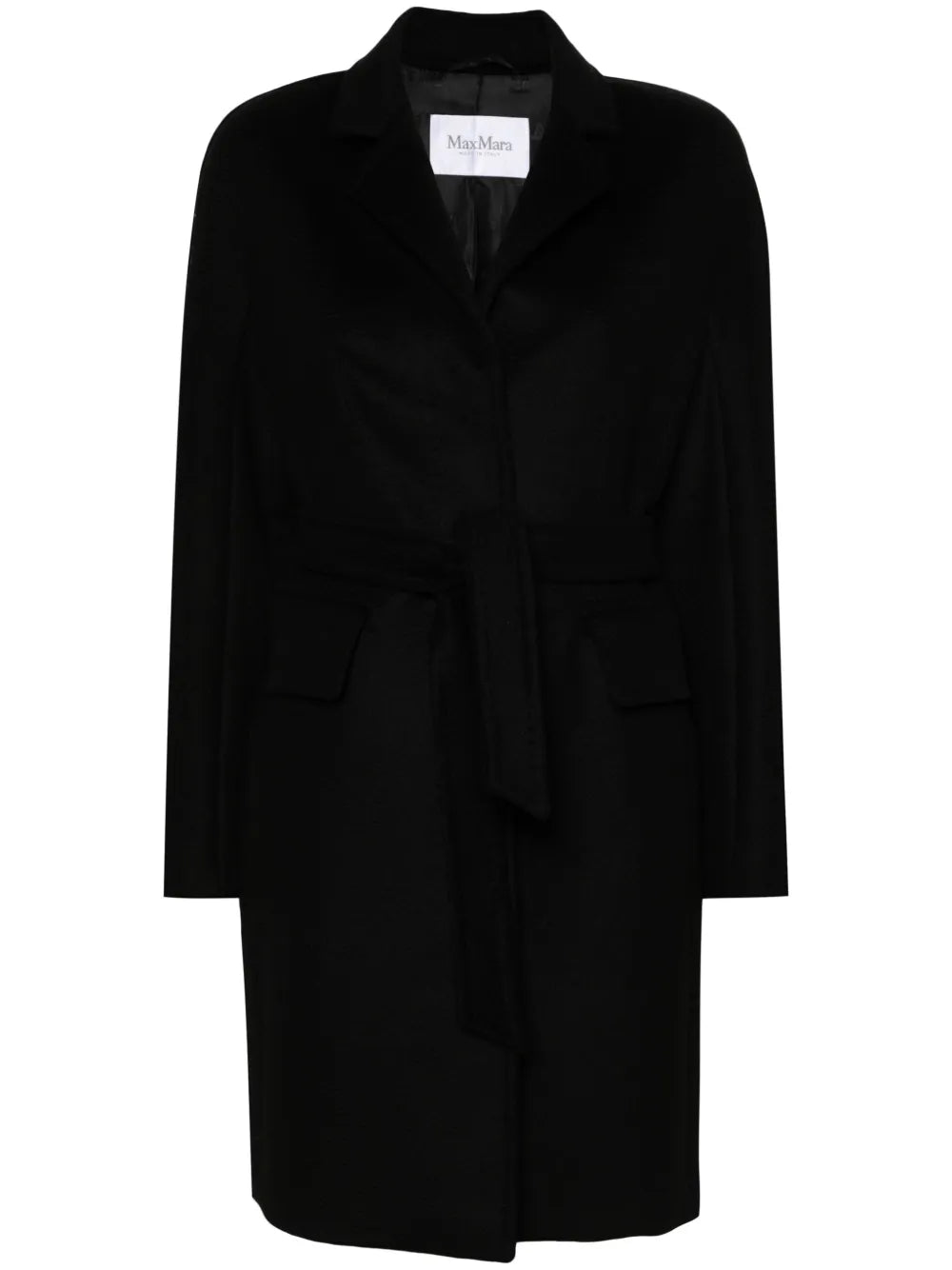 Bingo Belted Camel-Hair Coat
