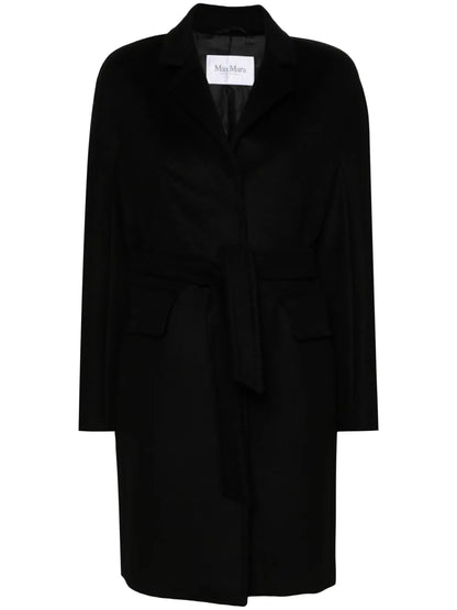 Bingo Belted Camel-Hair Coat