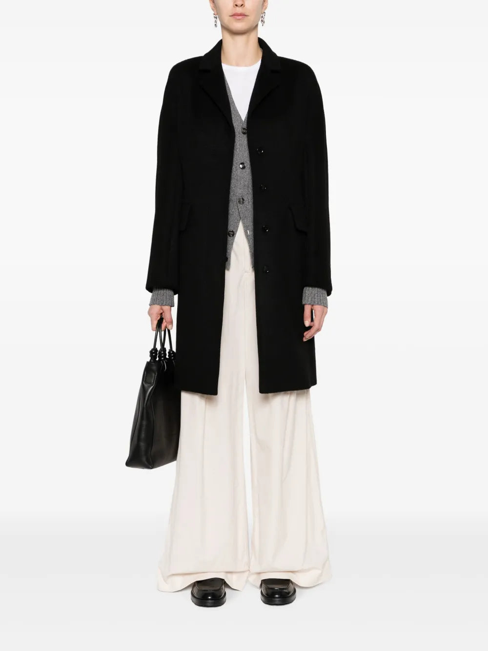 Bingo Belted Camel-Hair Coat