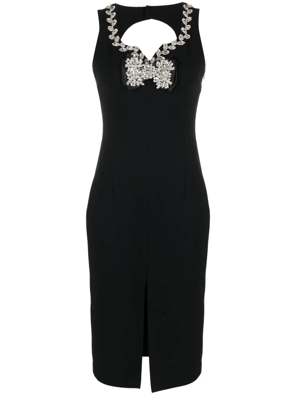 Crystal-Embellished Sleeveless Dress