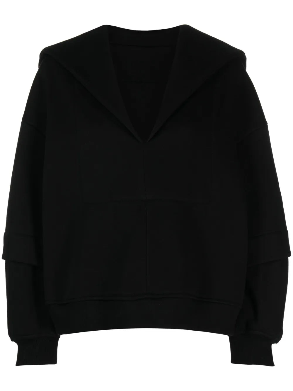 Sailor-Collar V-Neck Top