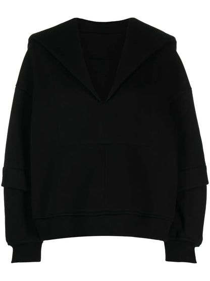 Sailor-Collar V-Neck Top