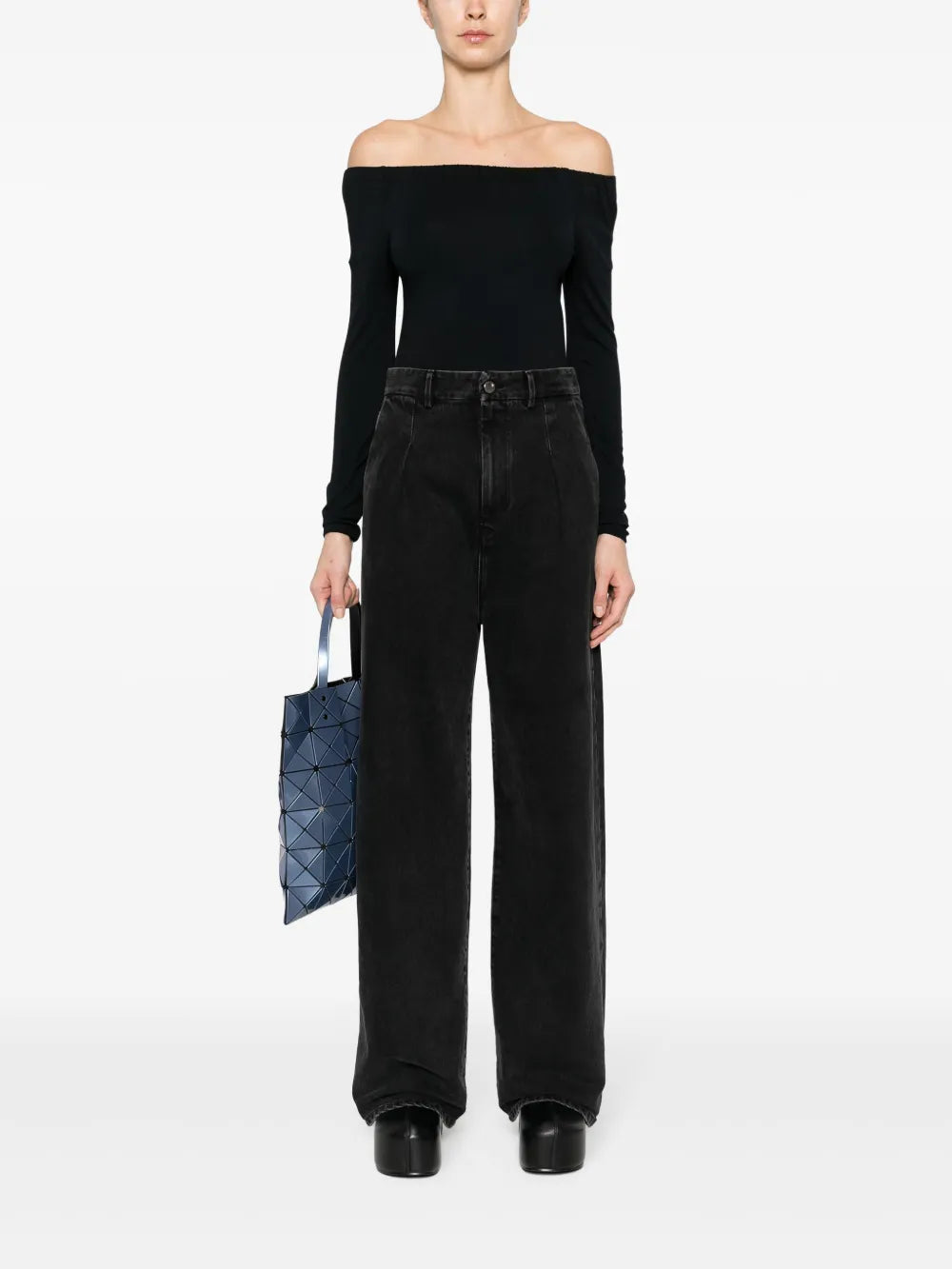 Off-Shoulder Long-Sleeve Bodysuit