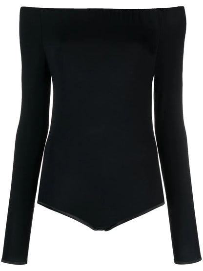 Off-Shoulder Long-Sleeve Bodysuit