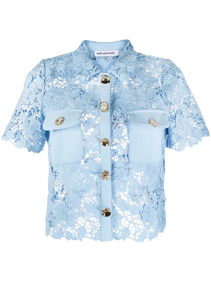 Cord-Laced Unlined Shirt