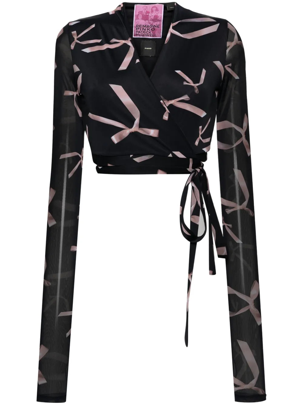Long-Sleeved Wrap Top