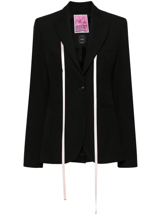Ribbon-Detailed Blazer