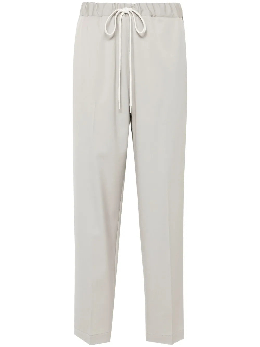 Tapered-Leg Twill Trousers