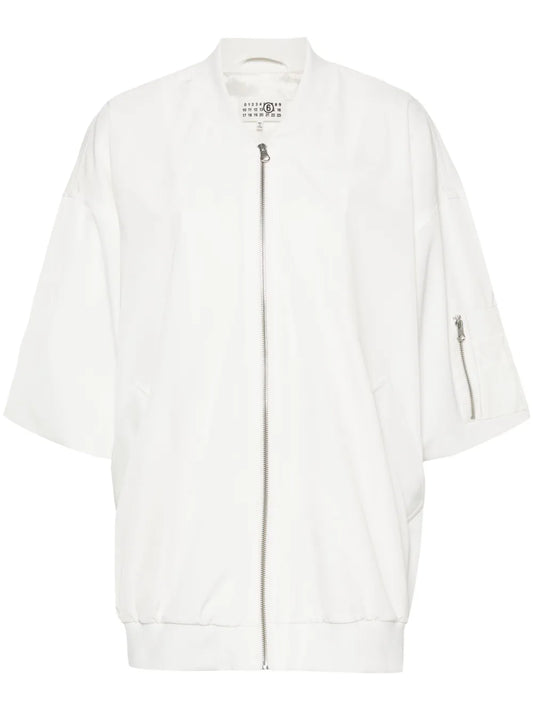 Short-Sleeve Bomber Jacket