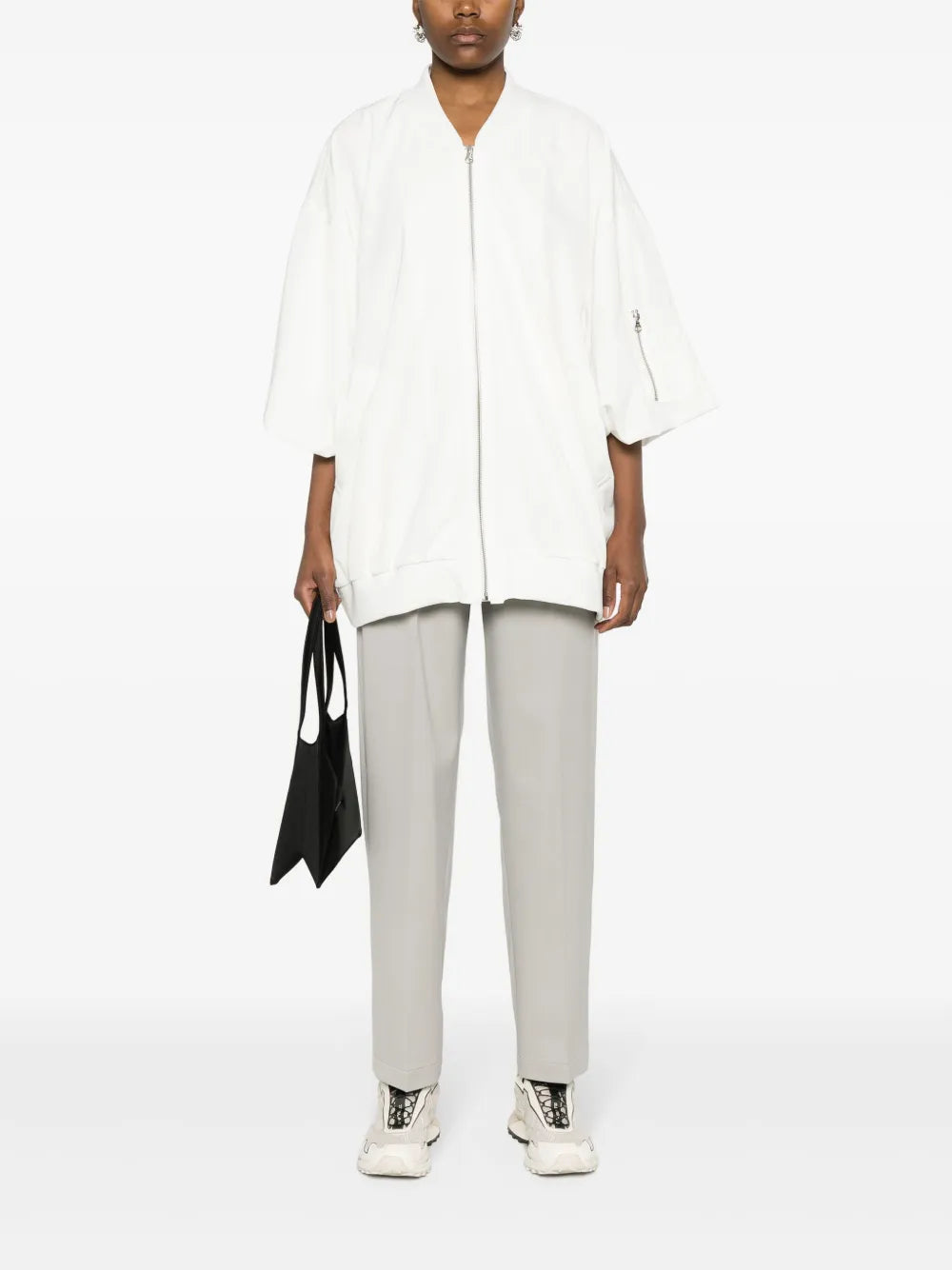 Short-Sleeve Bomber Jacket