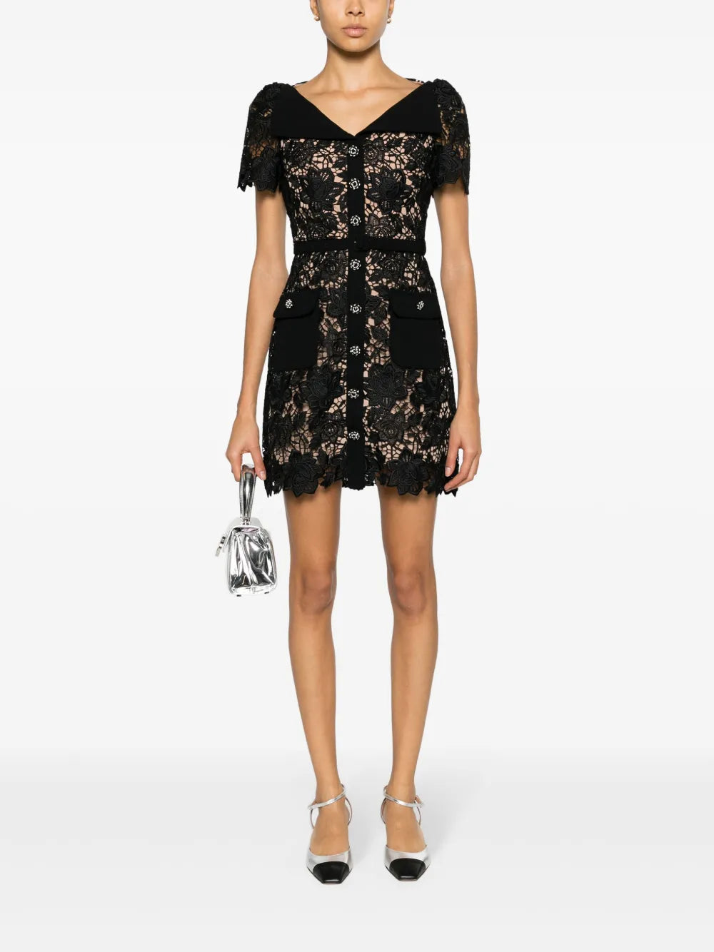 Guipure Lace Minidress